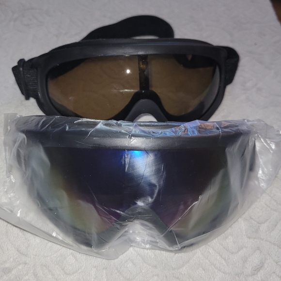 Other - New! Set of 2 Goggles for Skiing, Motorcycles, Dirt bikes, Snowboarding & More